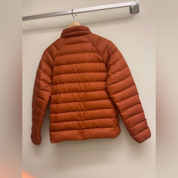 Patagonia Down Sweater Puffer Jacket Kids Orange Insulated Full Zip size XXL - Picture 2 of 10
